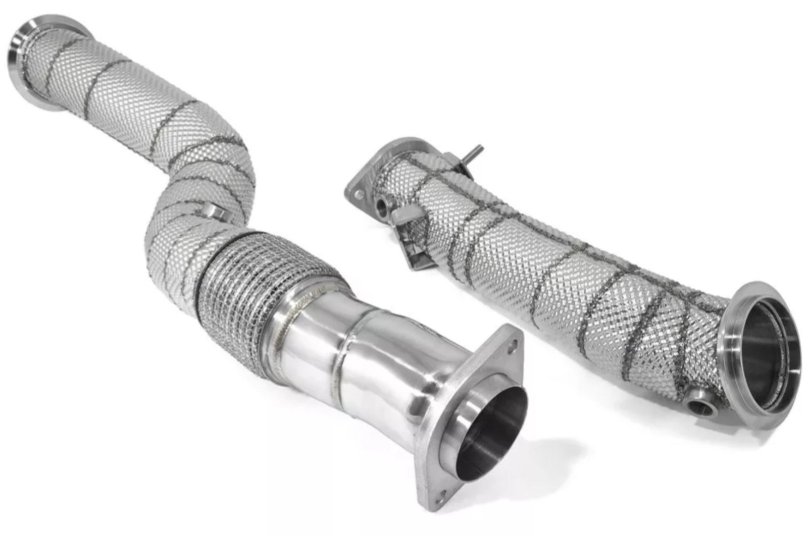 Приемная труба (даунпайп) термоэкран HEATSHIELD BMW-DP-3458 BlackRock Lab BMW S58; M3 G80; M4 G82