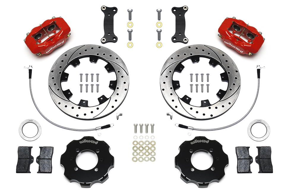 Тормозная система передняя 310x20.6mm, Wilwood 4 поршня, красный, Mazda MX-5 ND; FIAT 124 Spider