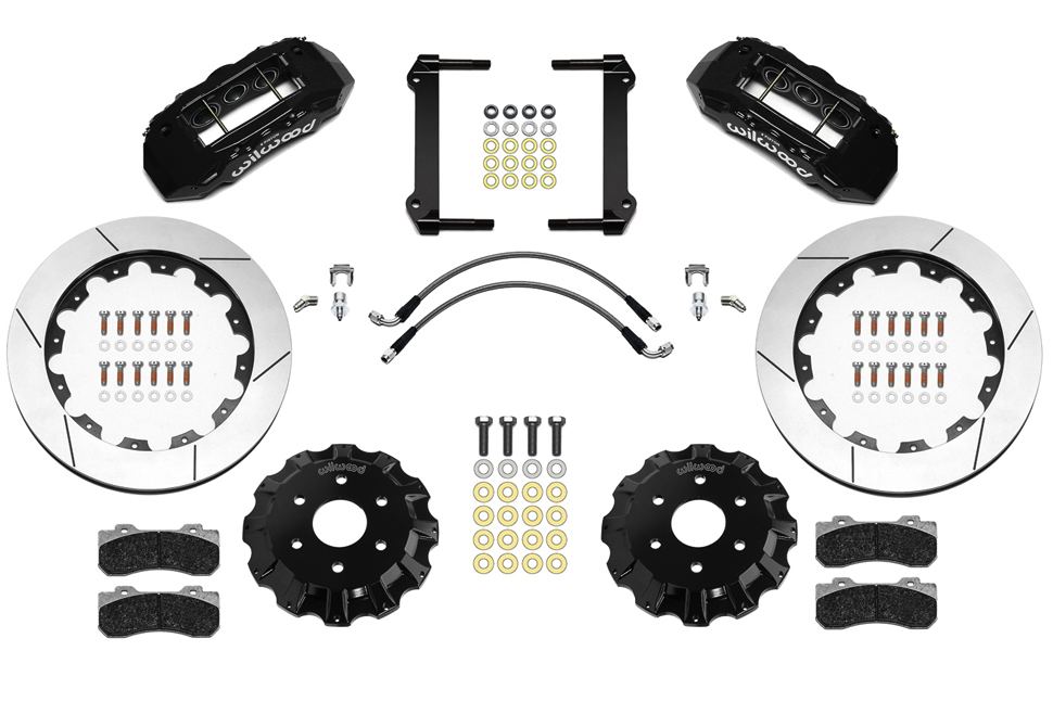 Тормозная система передняя 406x35mm, Wilwood 6 поршней, TX6R, черный, RAM 1500 TRX, 140-17389