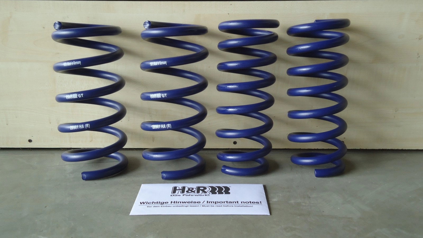 H&R 28961-1 Пружины с занижением для Infiniti FX37, FX50, EX37, QX50, QX70