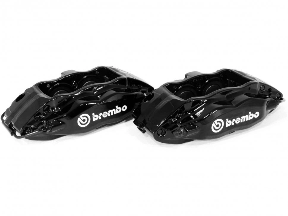 Комплект суппортов 2 шт. ЧЕРНЫЕ, Brembo 4 поршня: 40mm - 44mm
