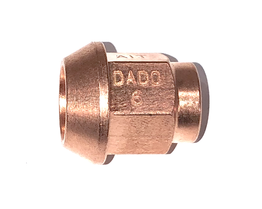 Гайка колёсная посадка конус, резьба M14 x 1.5 mm; сталь, медное покрытие; A.I. TECH AIT AIT-DADO-6