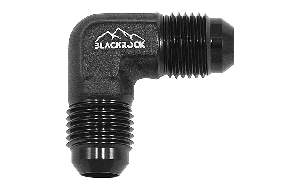 Адаптер П AN10 - П AN10, 90°, алюминий , BLACKROCK LAB, AN821-10BK