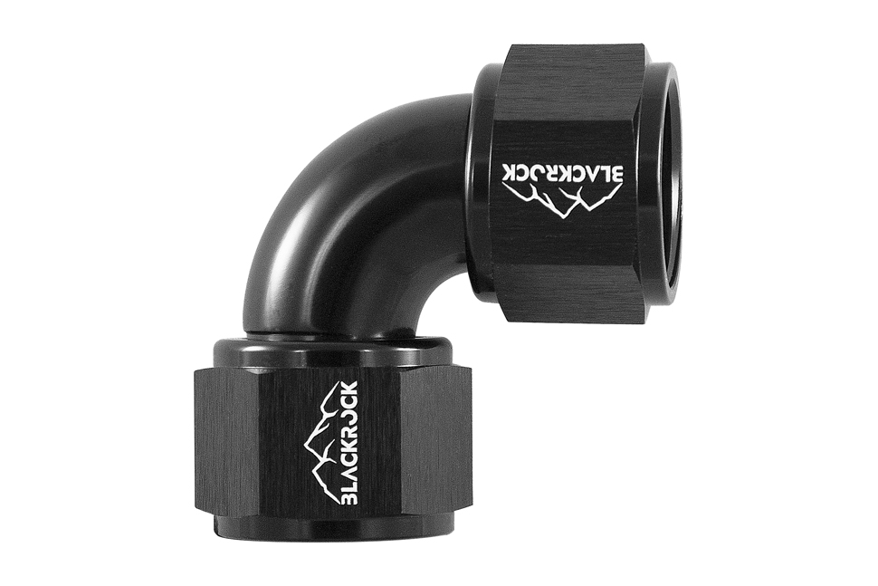 Адаптер М AN12 - М AN12, 90°, алюминий, BLACKROCK LAB, CP-9012BK