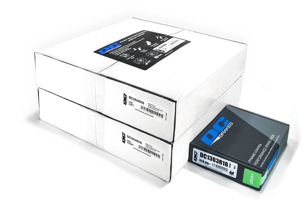 КОМПЛЕКТ ПЕРЕДНИЙ Тормозные диски DC Brakes+колодки HD+ Toyota LC200, Lexus LX450D, LX570 2015+