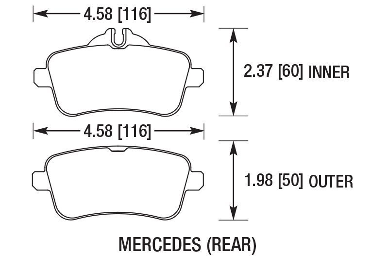 Колодки тормозные DC1630P18 DC Brakes Street STR.S+,  зад MB A W176 45AMG; CLA C117 45AMG; SLK R172