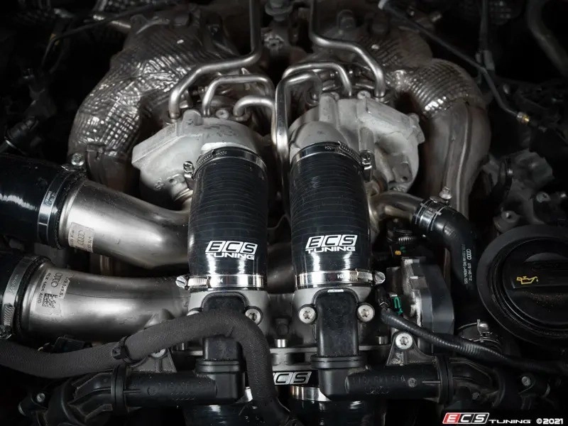 ECS Tuning ES#4414220 Комплект силиконовых патрубков от дросселей к турбинам Audi S6/S7/RS6/RS7/A8/S8 4.0T