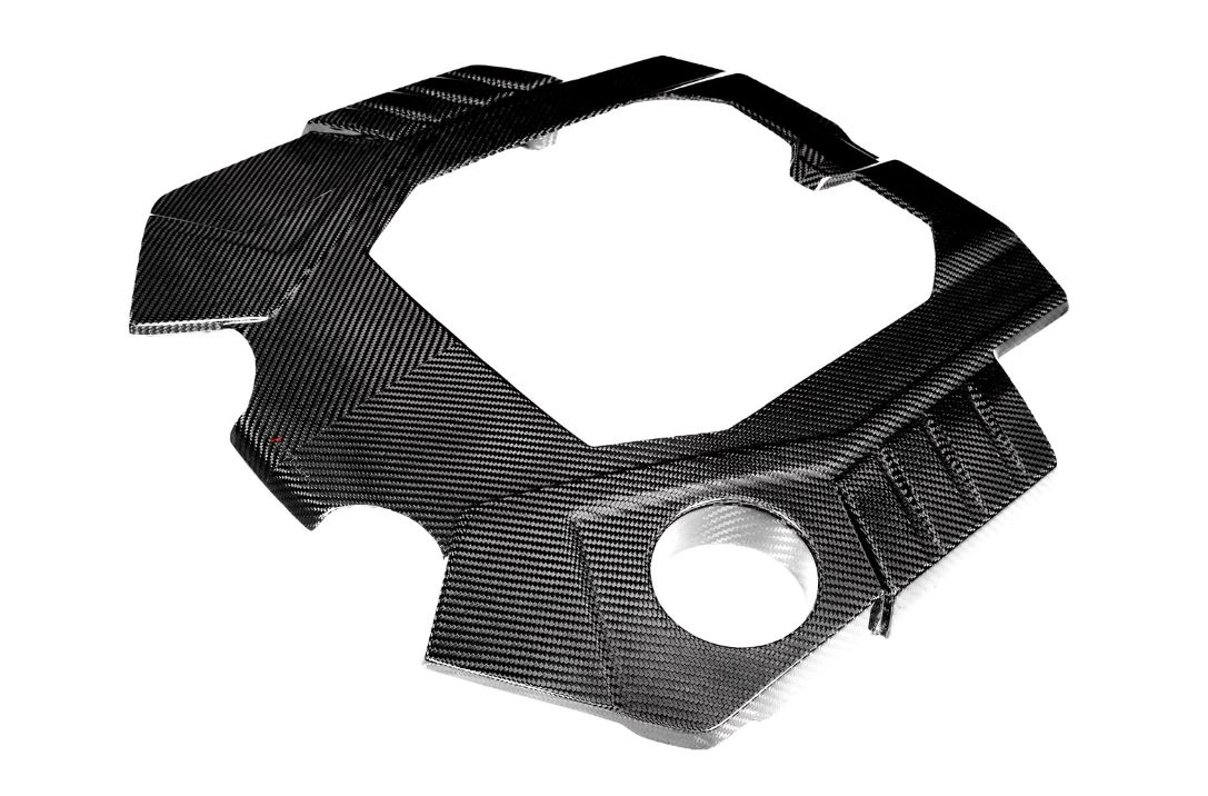 Eventuri EVE-C8RS6-CF-EN Черная карбоновая крышка двигателя для Audi RS6 RS7 C8 глянцевая