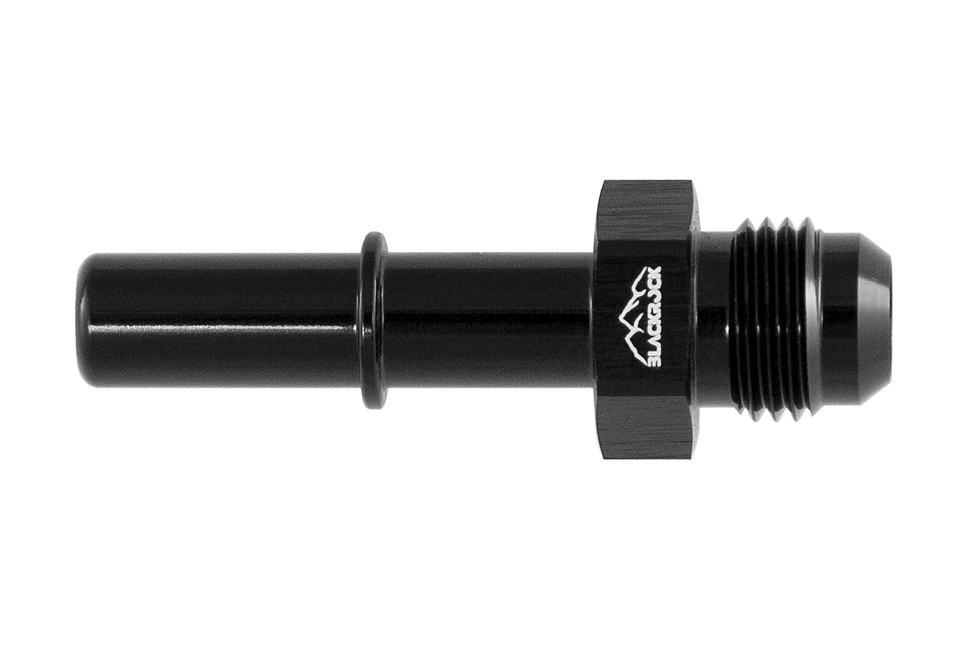 Фитинг AN-06 - 3/8" (9,5mm) быстросъём, прямой папа, BLACKROCK LAB L06-380-M001BK