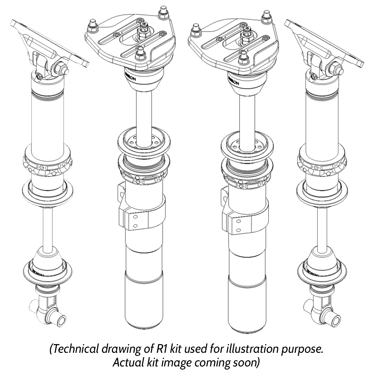 Volkswagen Scirocco (137,138) (08-17) Nitron R1 Suspension Kit - Track / Divorced