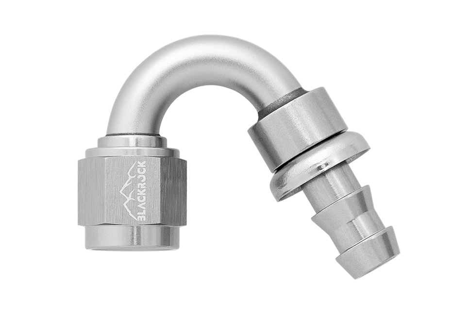 - 8 AN (8AN AN8) фитинг 150°, PUSH FIT серия BLACKROCK LAB P08-150-7Ti