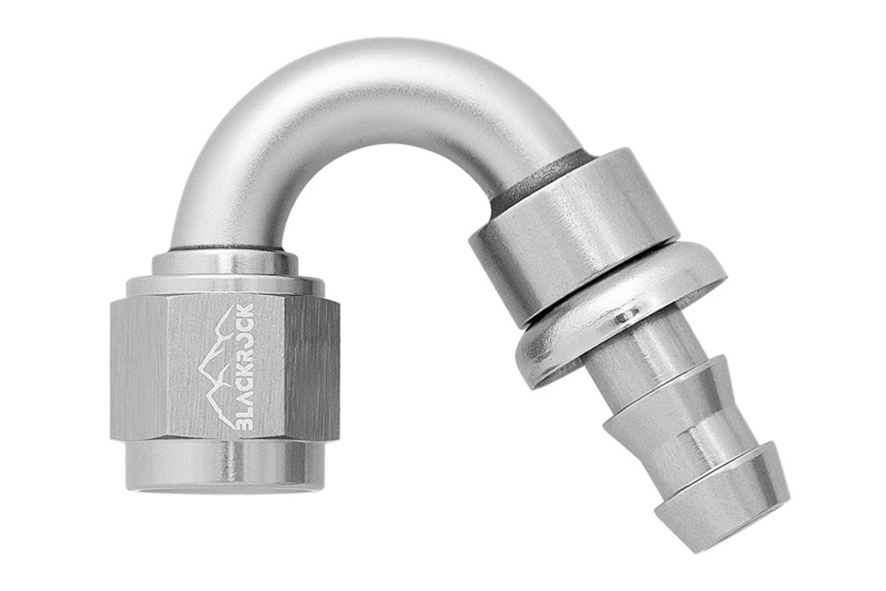 - 10 AN (10AN AN10) фитинг 150°, PUSH FIT серия BLACKROCK LAB P10-150-7Ti