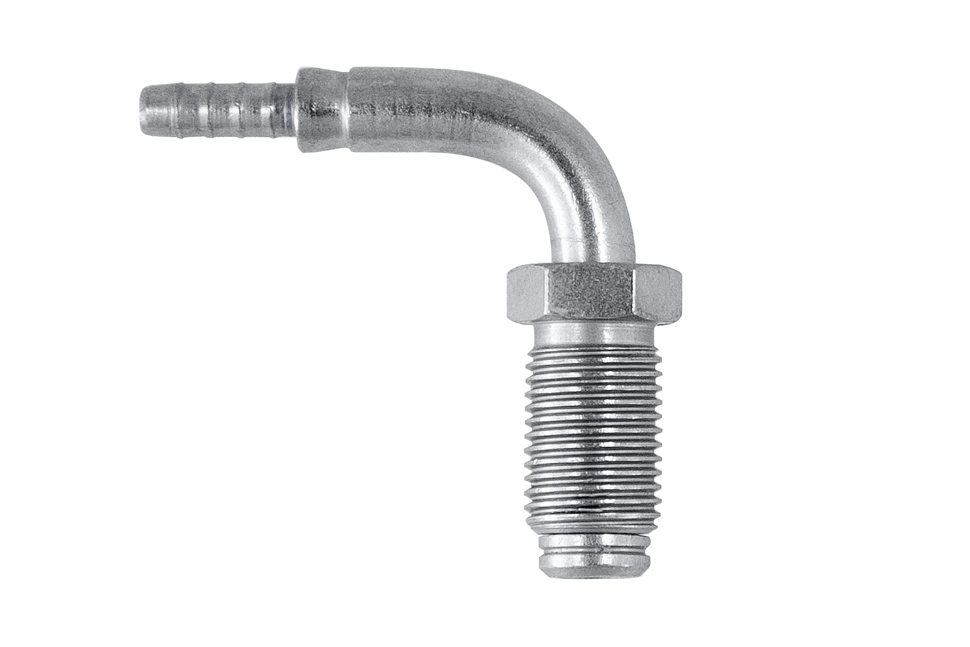 Фитинг папа M10*1 под прямой и обратный конус, 90°, крутящийся, D-03 сталь S445-9031Z, Goodridge