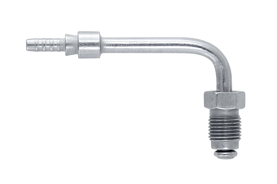 Фитинг папа M10*1 под прямой конус, 90°, крутящийся, D-03 сталь , S699-31Z, Goodridge