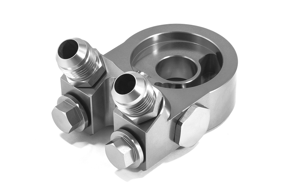 Проставка адаптер под масляный фильтр С ТЕРМОСТАТОМ  адаптеры M20x1,5mm; 3/4" BLACKROCK LAB SP-1030