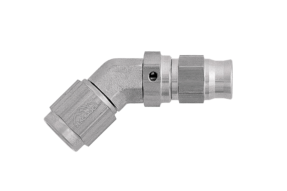 Фитинг мама AN-03 3/8X24 под прямой конус, 45°, вращающийся D-03 нерж. сталь T03-045-6 BLACKROCK LAB