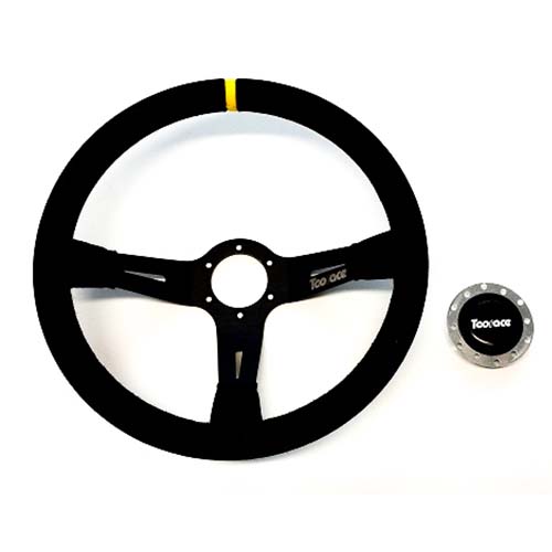 Руль, замша, диаметр 350 mm, вылет 90 mm, Toorace GRID TR1102020302 (21326B)