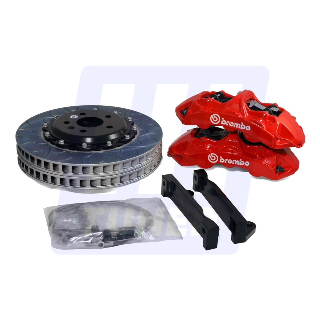 TUNER Комплект тормозной системы Brembo 6pot для VAG (красный)